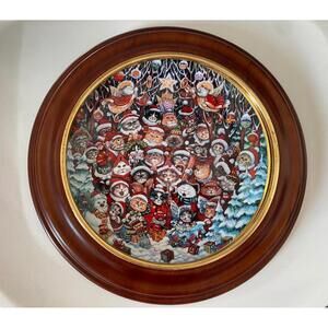 Santa Claws Numbered Plate in Stunning VanHygan & Smythe Wood Frame